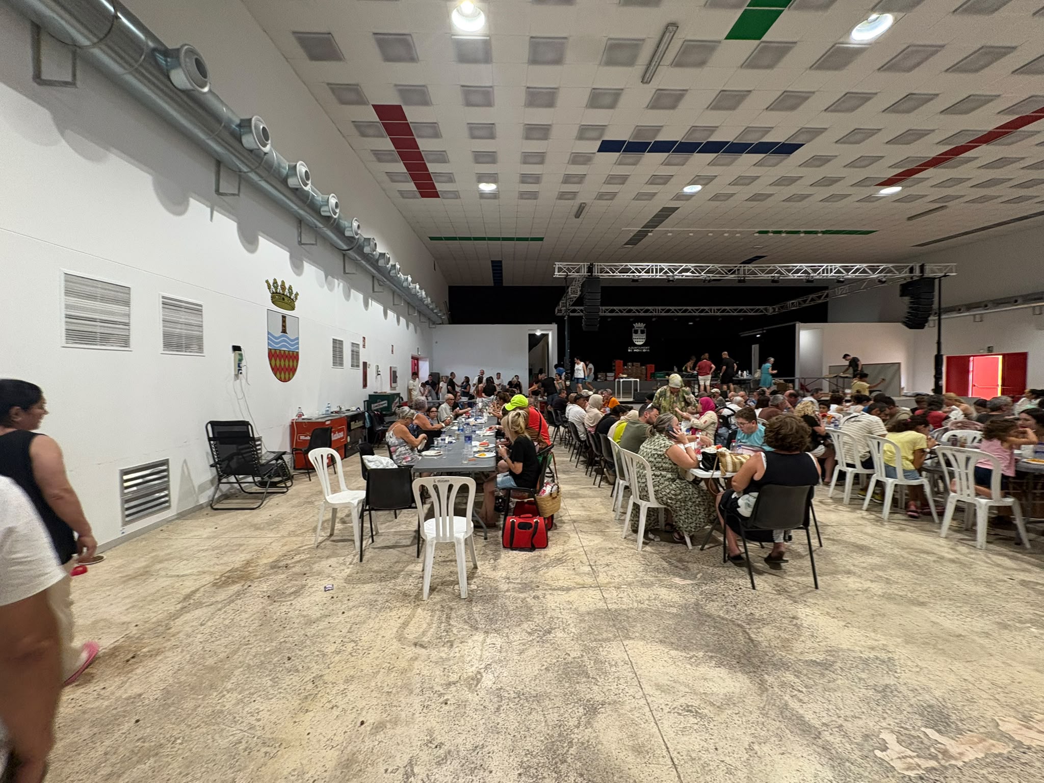 Evacuados Alfondeguilla en Moncofa