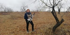 Isabel Navarro en campo